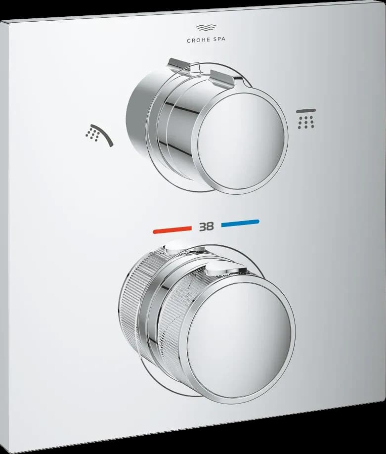 GROHE Allure Termostat pentru montaj încastrat, cu comutator cu 2 căi