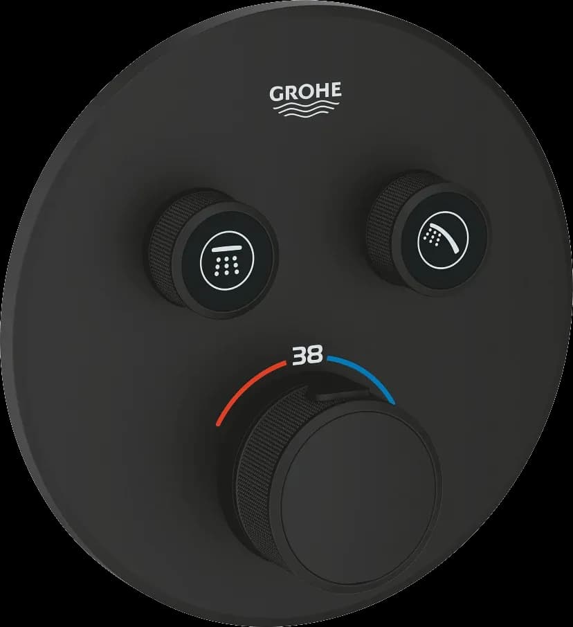 GROHE Grohtherm SmartControl Unitate de control cu termostat pentru instalare încastrată cu 2 ieșiri