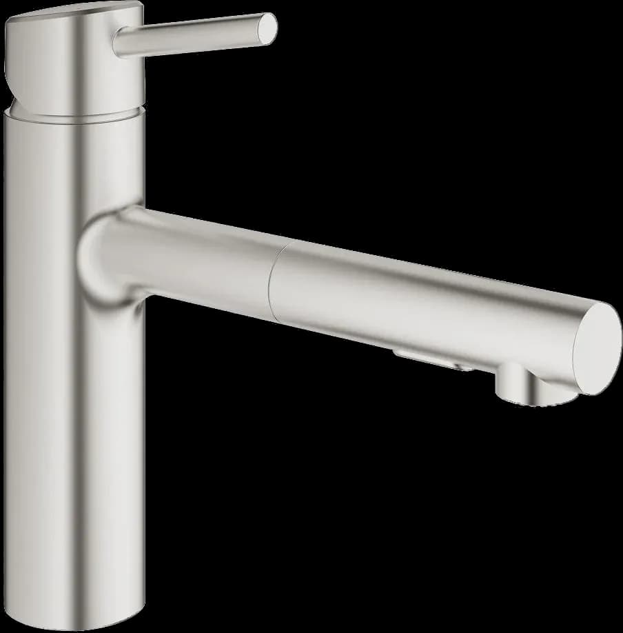 GROHE Concetto Baterie spălător cu monocomandă 1/2" - finisaj Supersteel Infinity