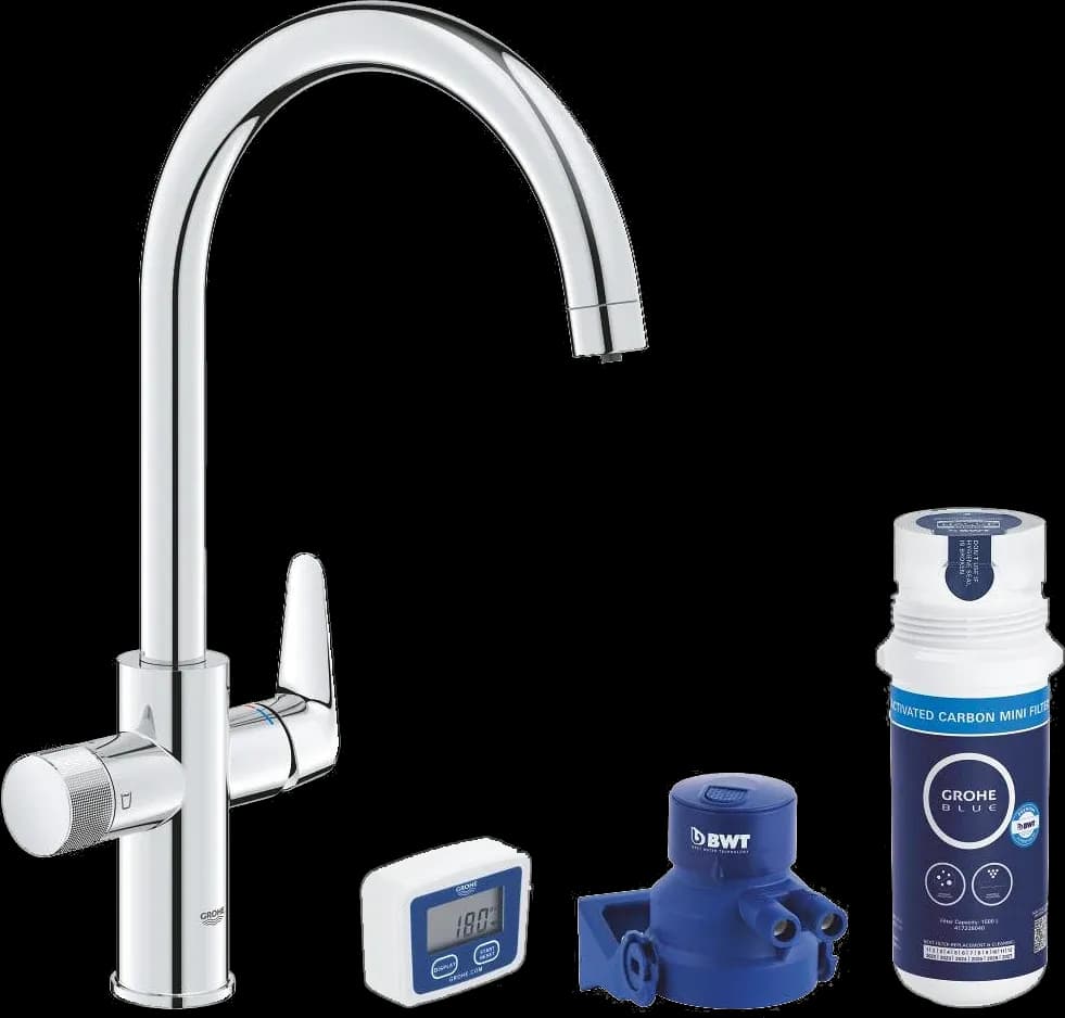 GROHE Blue Pure StartCurve Set de început cu filtru cu cărbune activ