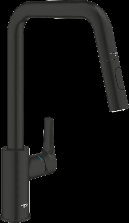 GROHE Eurosmart Baterie spălător cu monocomandă 1/2" - finisaj Negru - Matt Black