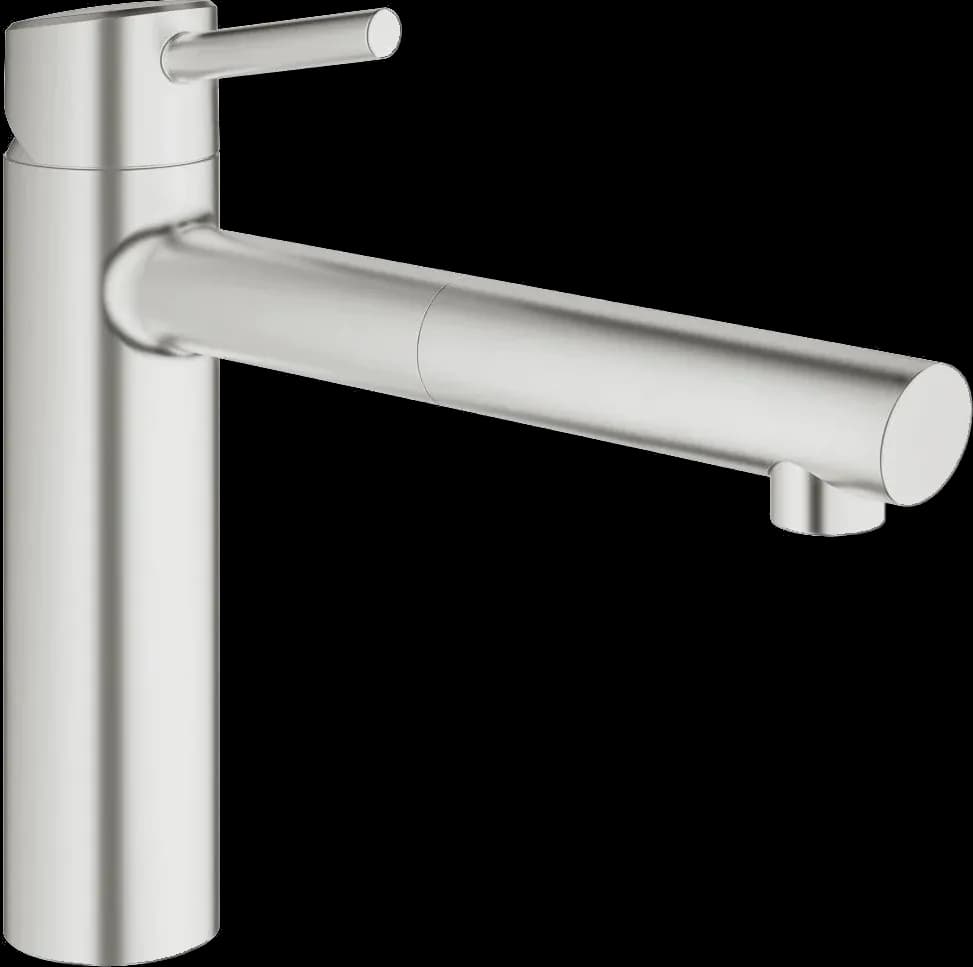 GROHE Concetto Baterie spălător cu monocomandă 1/2" - finisaj Supersteel Infinity