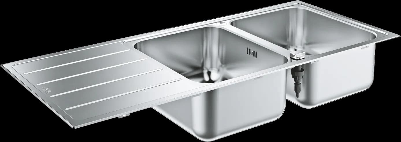 GROHE K500 Chiuvetă din oțel inoxidabil cu picurător