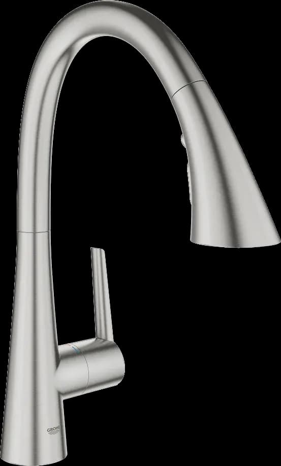 GROHE Zedra Baterie spălător cu monocomandă 1/2" - finisaj Supersteel Infinity