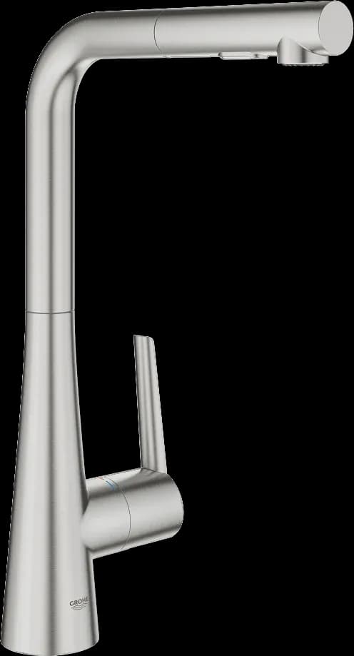 GROHE Zedra Baterie spălător cu monocomandă 1/2" - finisaj Supersteel Infinity