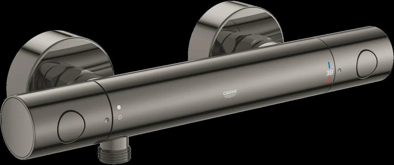 GROHE Grohtherm 800 Cosmopolitan Baterie duş cu termostat 1/2" - finisaj Antracit - Hard Graphite