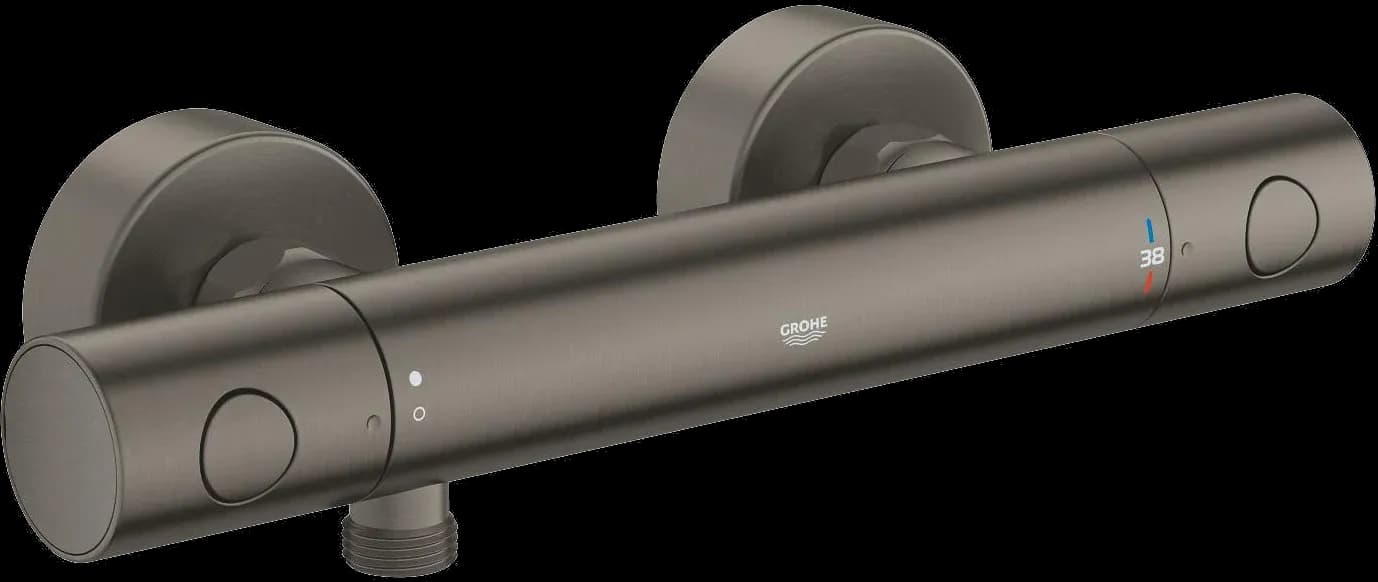 GROHE Grohtherm 800 Cosmopolitan Baterie duş cu termostat 1/2" - finisaj Antracit - Brushed Hard Graphite
