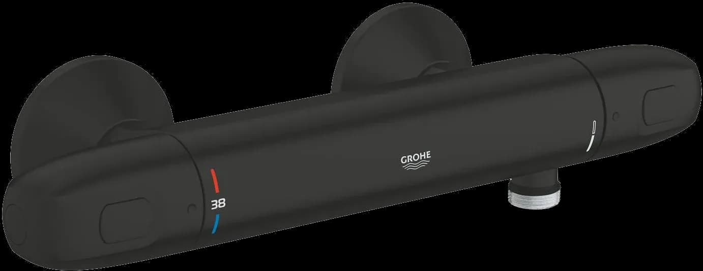 GROHE Grohtherm 1000 Baterie duş cu termostat 1/2" - finisaj Negru - Matt Black