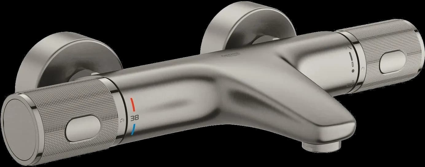 GROHE Grohtherm 1000 Performance Baterie cadă cu termostat 1/2" - finisaj Supersteel Infinity