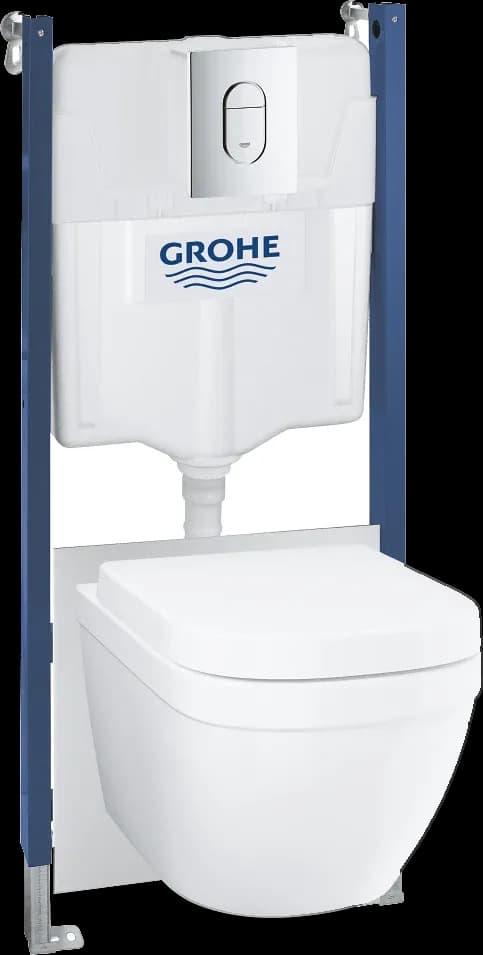 GROHE Solido Compact 5 în 1 set pentru WC, 1.13 m înălţime de instalare