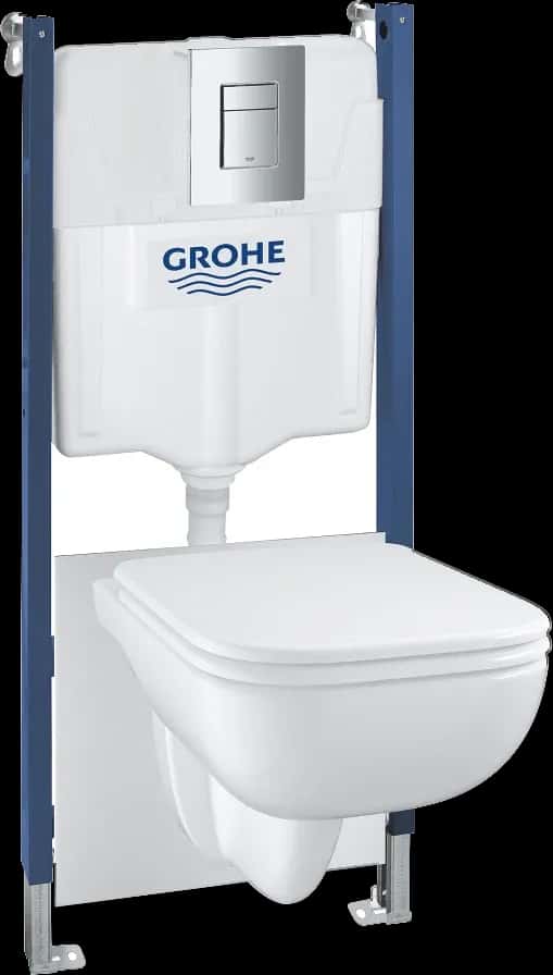 GROHE Solido Compact 5 în 1 set pentru WC, 1.13 m înălţime de instalare