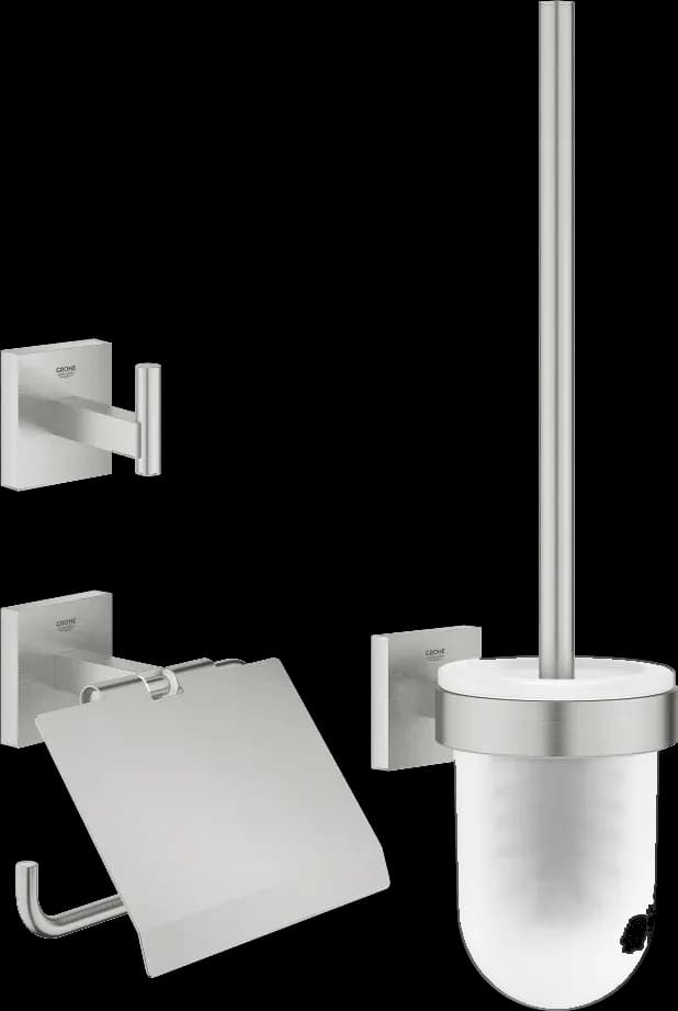 GROHE Start Cube Set accesorii 3 în 1 City restroom - finisaj Supersteel Infinity