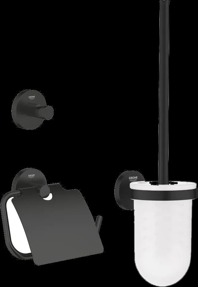 GROHE Start Set accesorii 3 în 1 City restroom - finisaj Negru - Matt Black