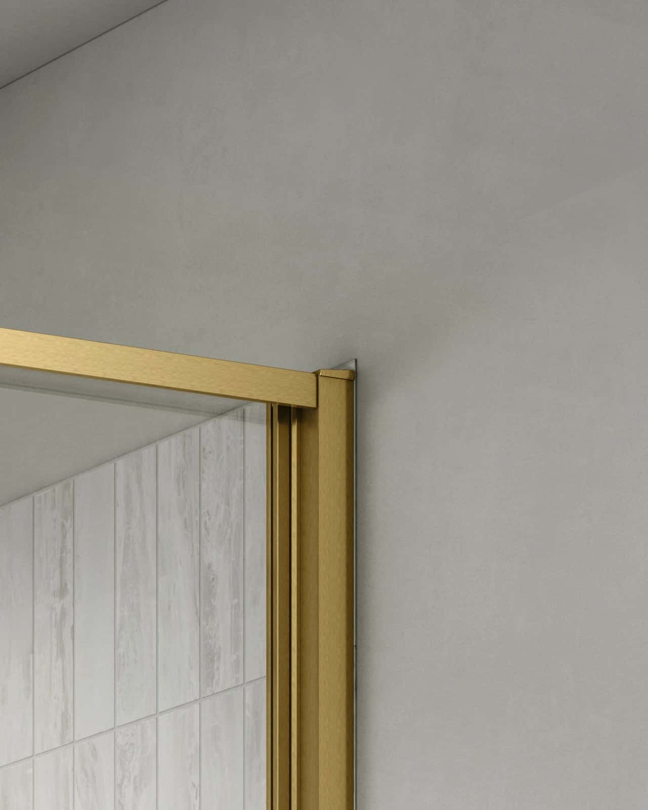 Cabină de duș colț minimalist reversibil sticla NANO 6 mm - montat