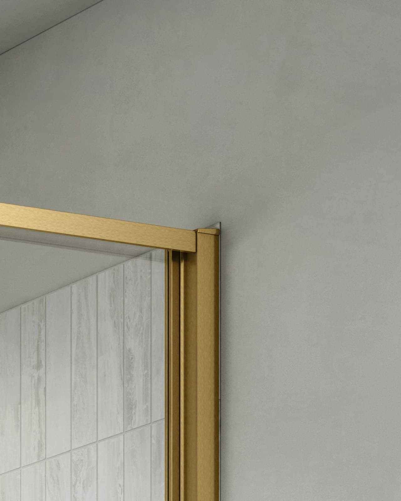 Cabină de duș colț minimalist reversibil sticla NANO 6 mm - montat