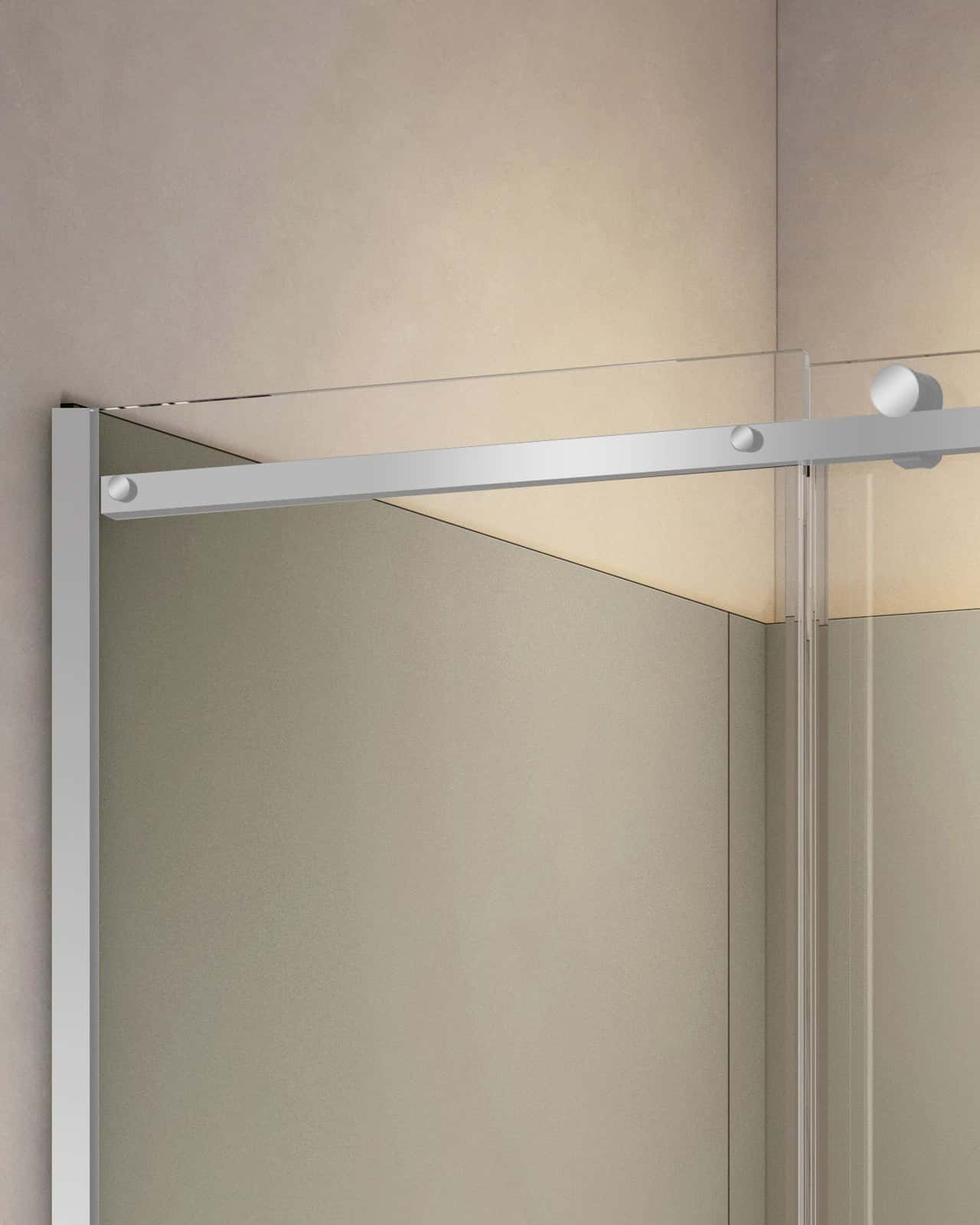 Cabină de duș walk-in culisant cu soft-close sticlă NANO 8 mm 120×80 cm - montat