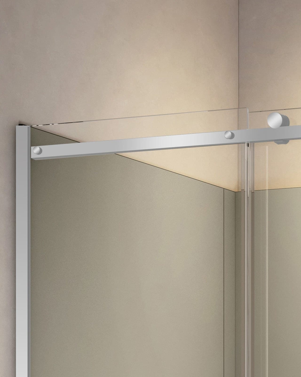 Cabină de duș walk-in culisant cu soft-close sticlă NANO 8 mm 120×80 cm - montat