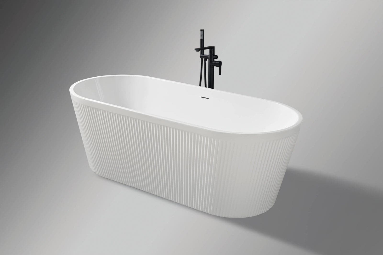 Cadă freestanding din acril Nira - montat