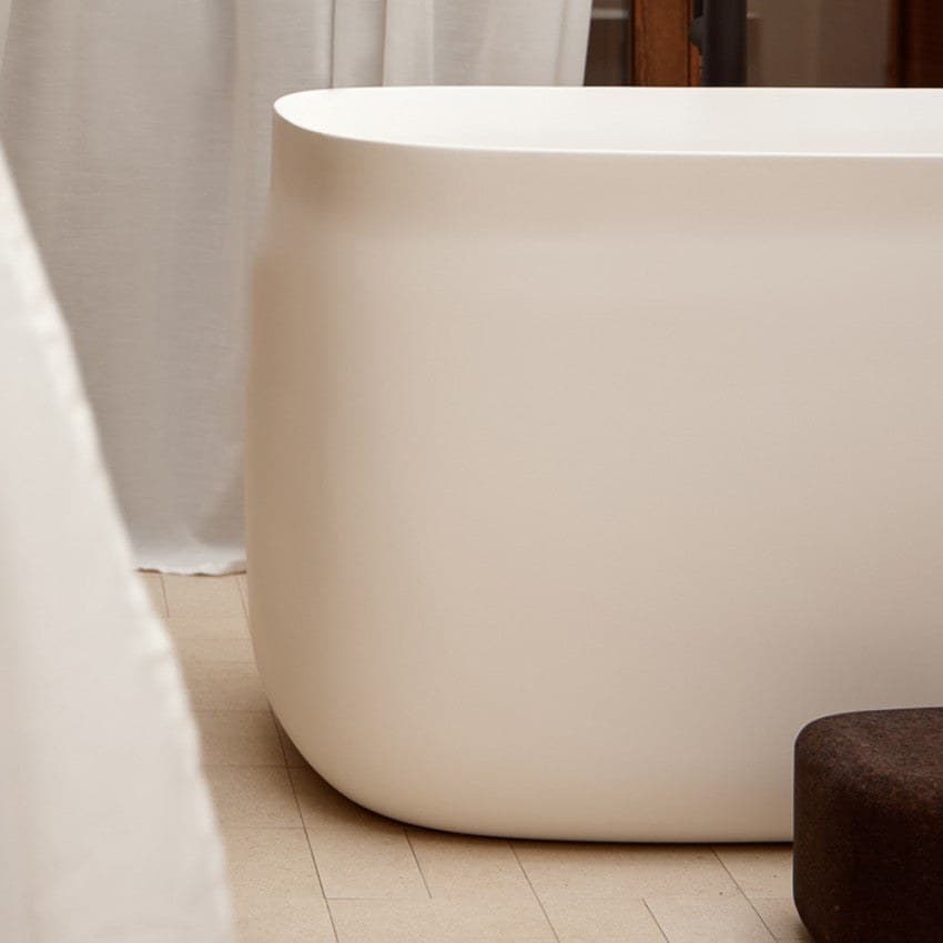 Cadă freestanding din compozit Duna Ofuro Alb - montat