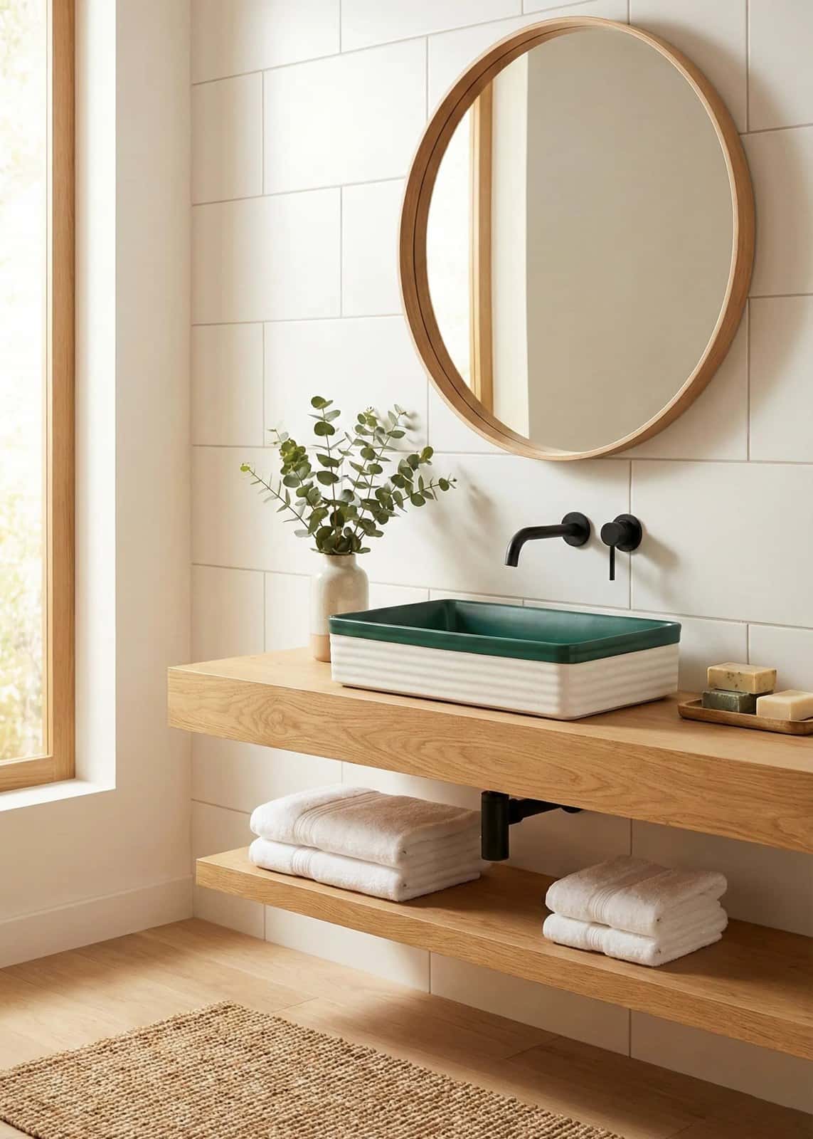 Lavoar ceramic dreptunghiular A442L-CA39M - montat