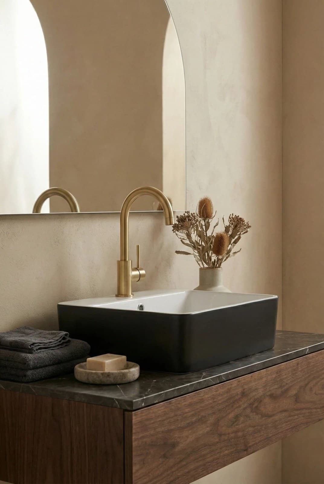 Lavoar ceramic dreptunghiular A449-CBKW - montat