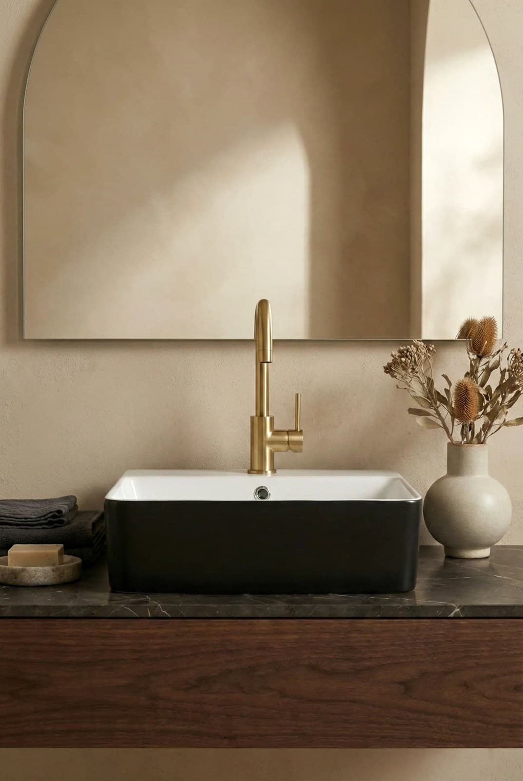 Lavoar ceramic dreptunghiular A449-CBKW - montat