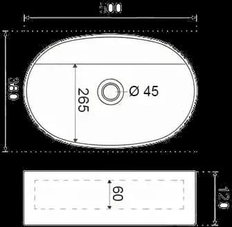 Lavoar ceramic negru mat A753-CBK-M