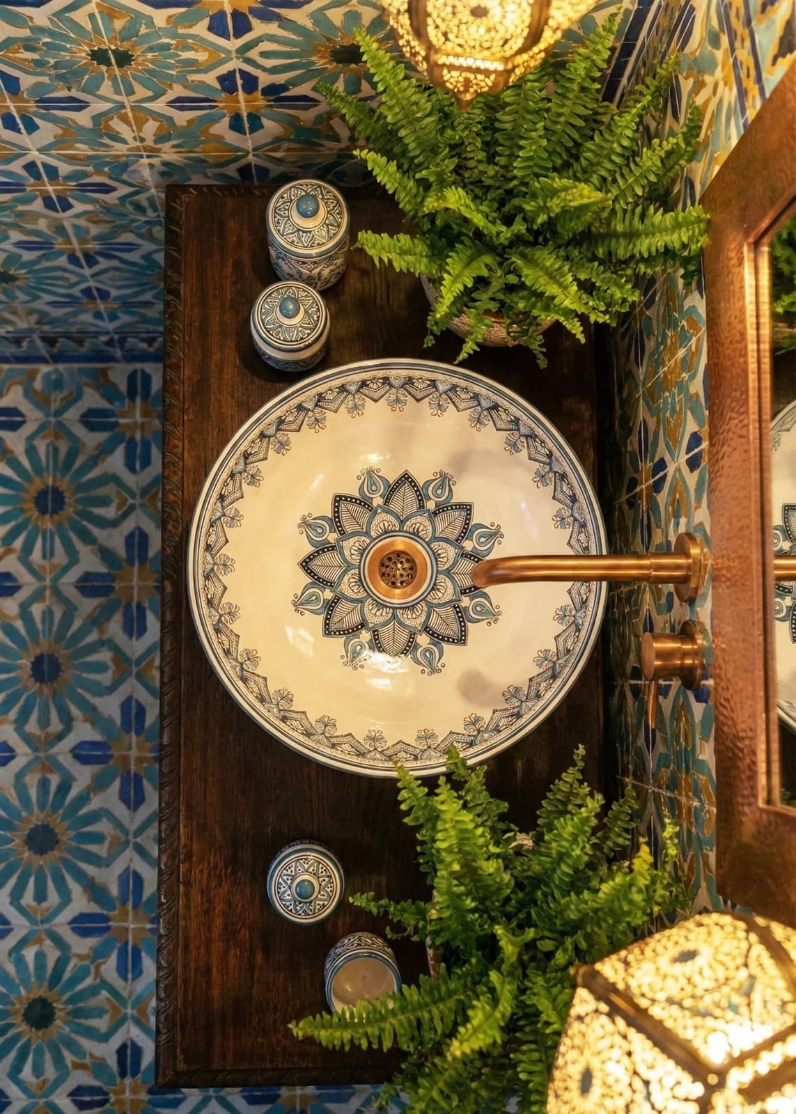 Lavoar ceramic rotund A435-D - montat