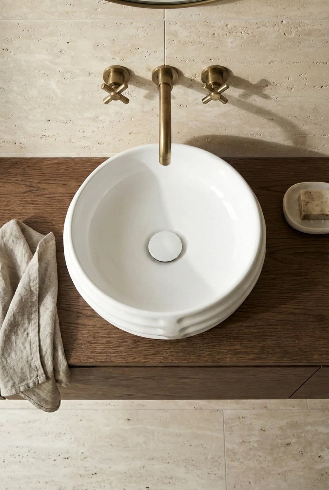 Lavoar ceramic rotund A783 - montat