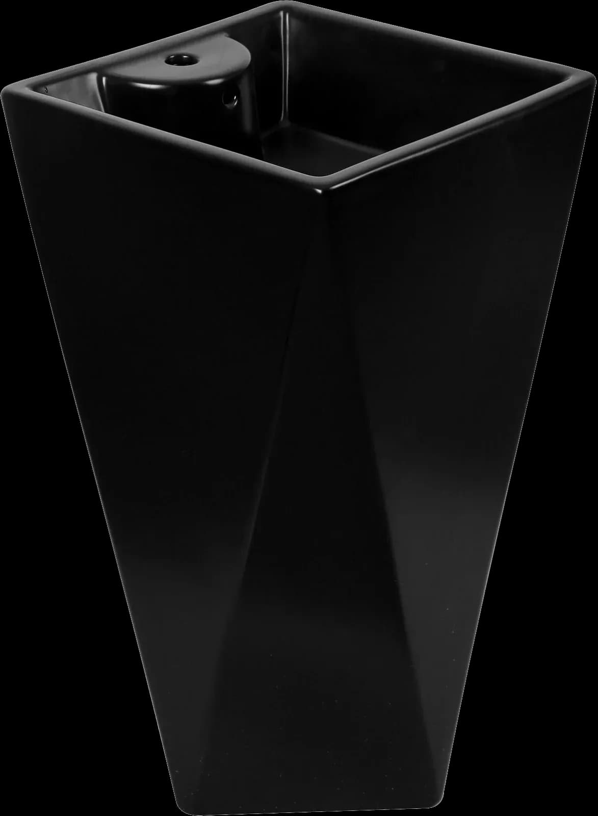 Lavoar freestanding ceramic H13-CBK-M - negru mat, formă piramidală