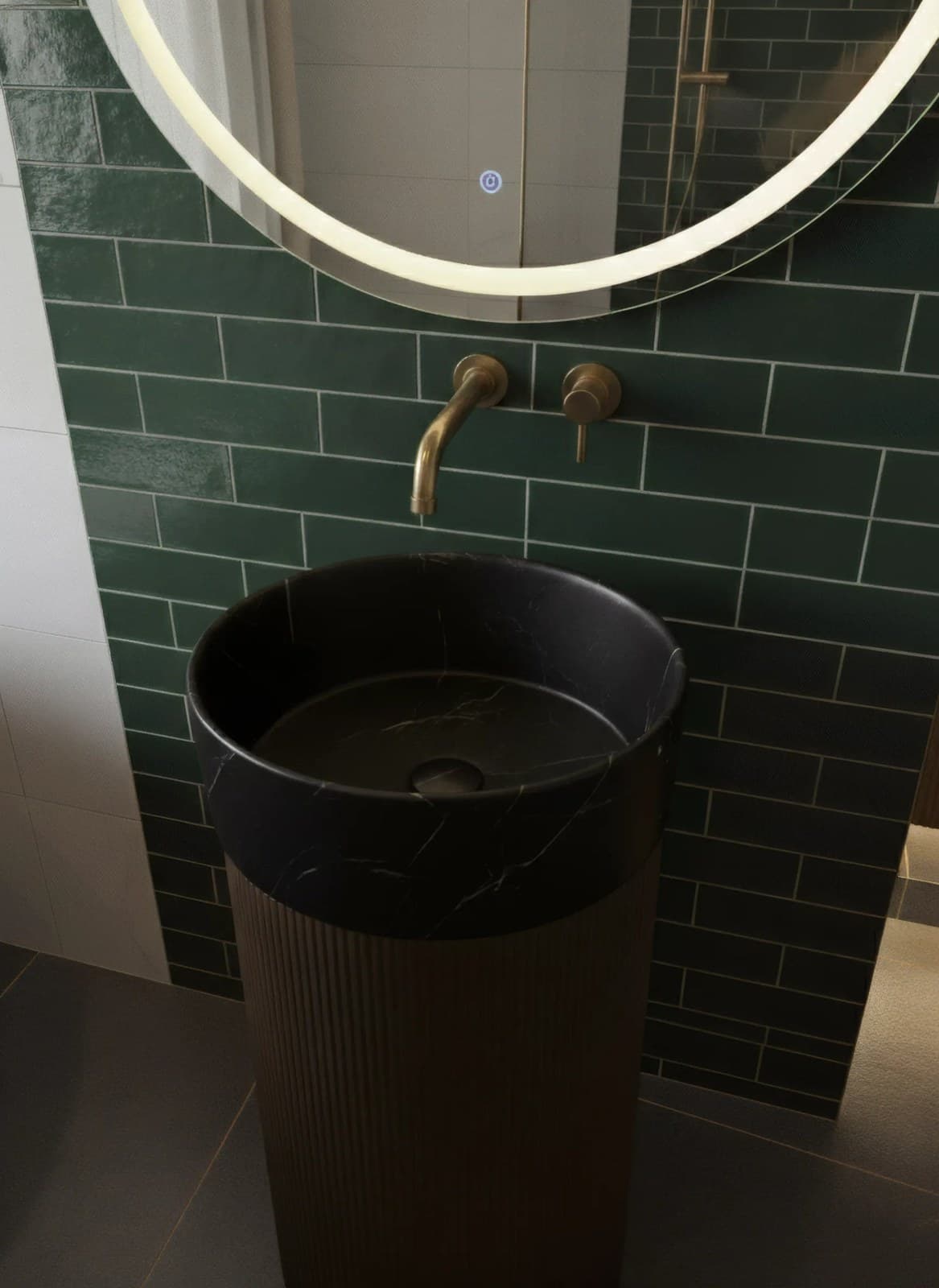 Lavoar Freestanding Premium din Lemn Masiv - montat