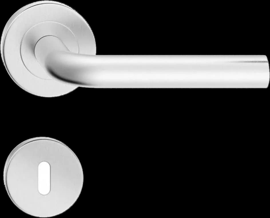 Mânere uși LIU (DOMINO) inox cu rozeta cheie