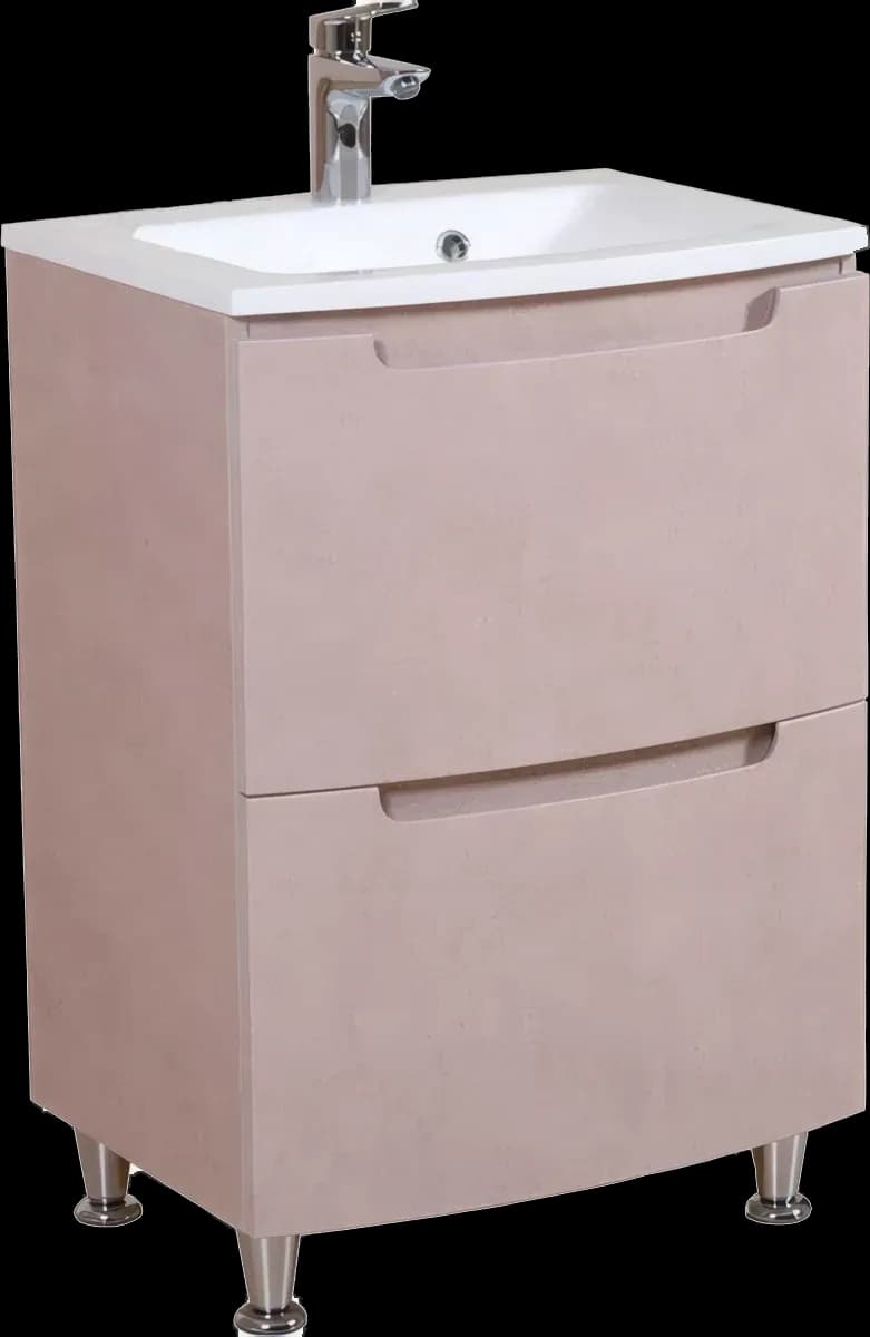 Mobilier de baie pe pardoseală Headway beton-beige