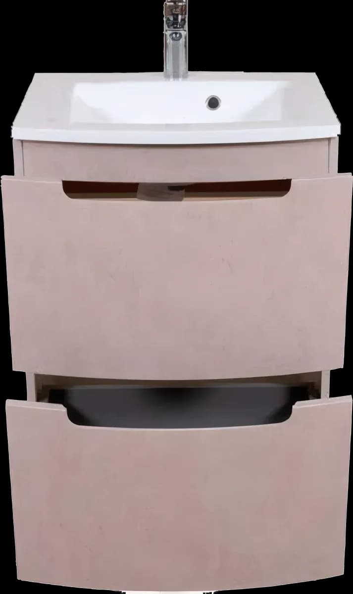 Mobilier de baie pe pardoseală Headway beton-beige