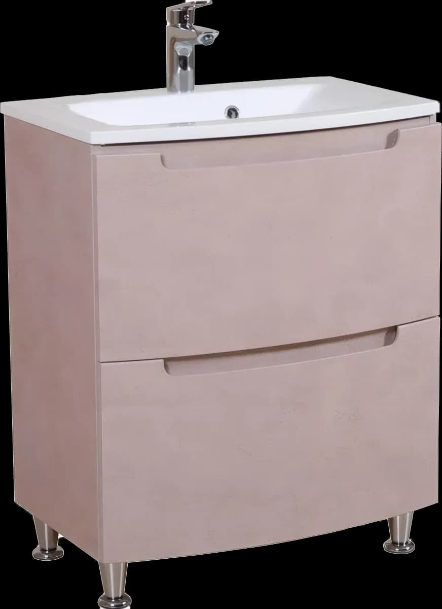 Mobilier de baie pe pardoseală Headway beton-beige