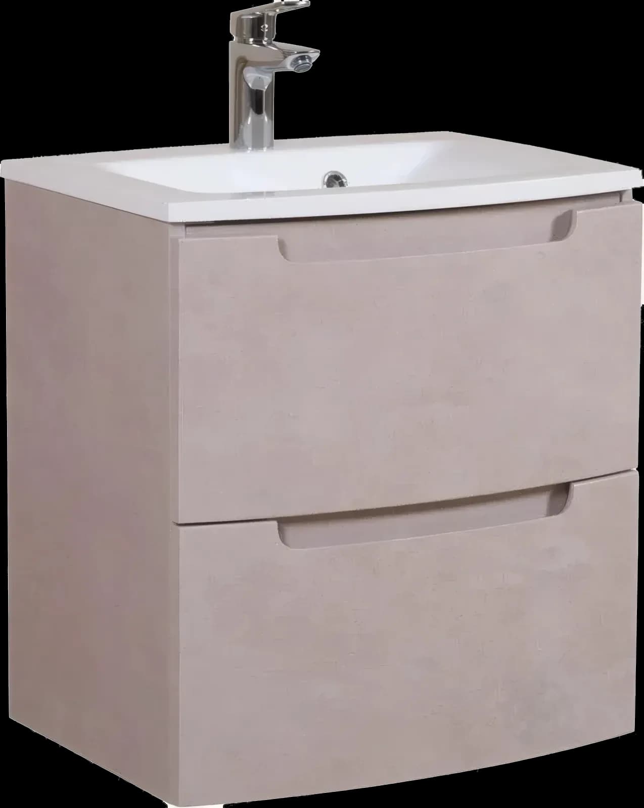 Mobilier de baie suspendat Headway beton-beige