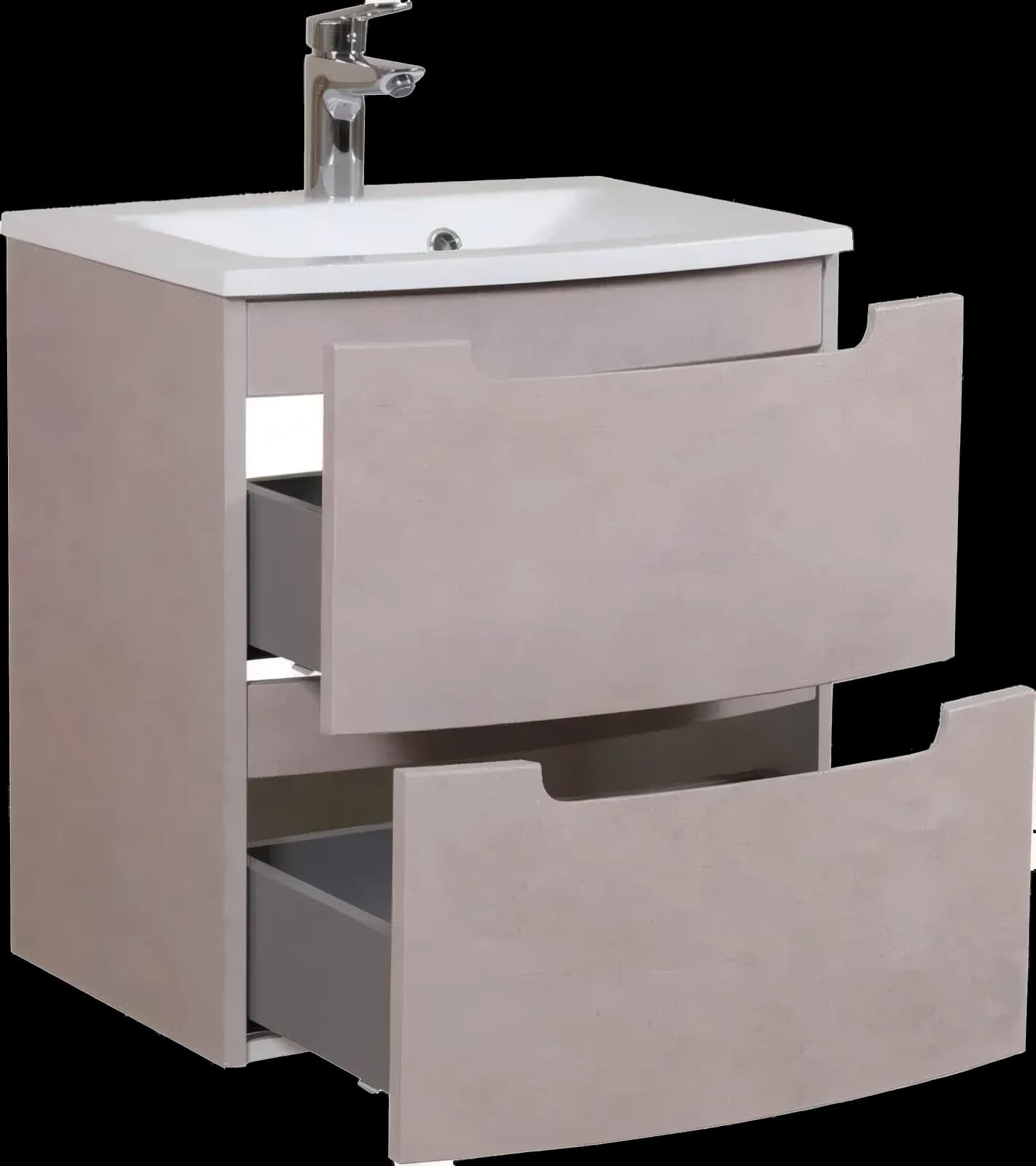 Mobilier de baie suspendat Headway beton-beige