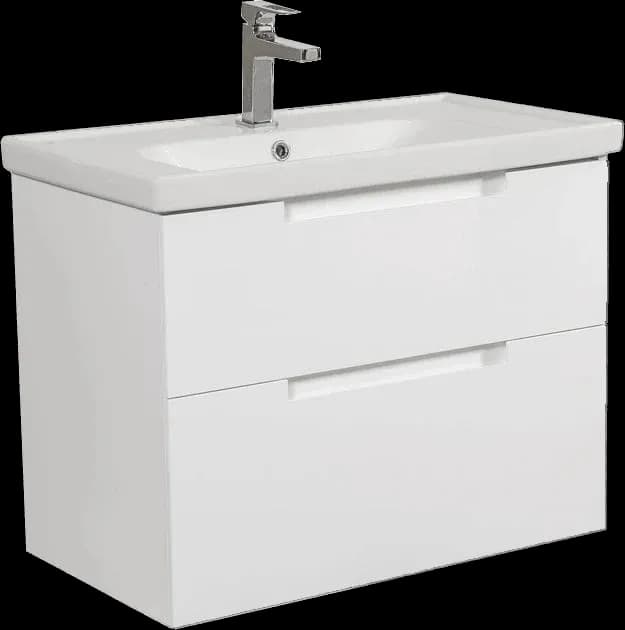 Mobilier de baie suspendat Infinity, Alb
