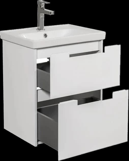 Mobilier de baie suspendat Infinity, Alb