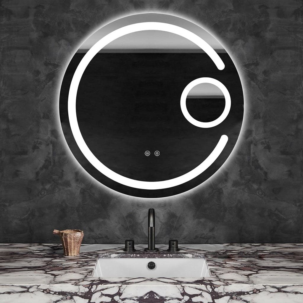 Oglinda J13 LED Rotunda Cu Functie Dezaburire Si Touch