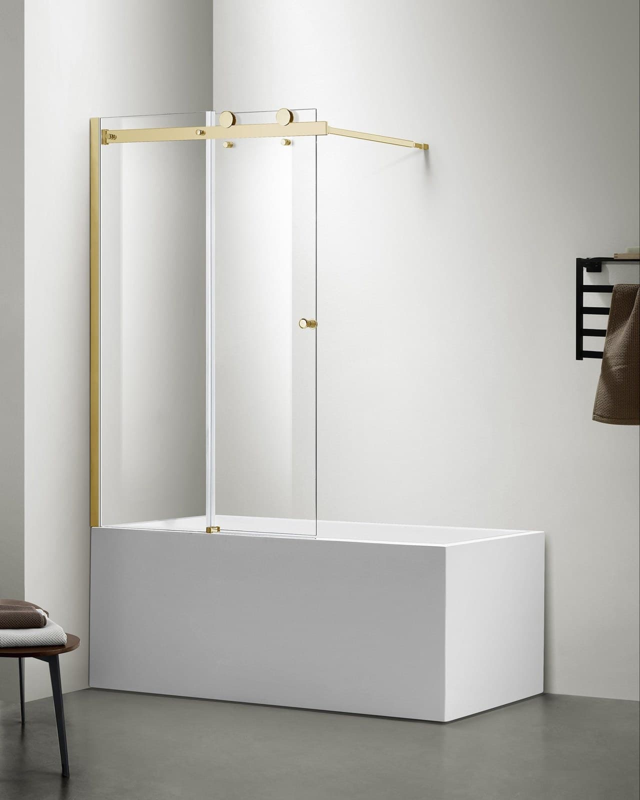 Paravan de cadă culisant cu sticlă NANO 6mm soft-glide 120×150 cm