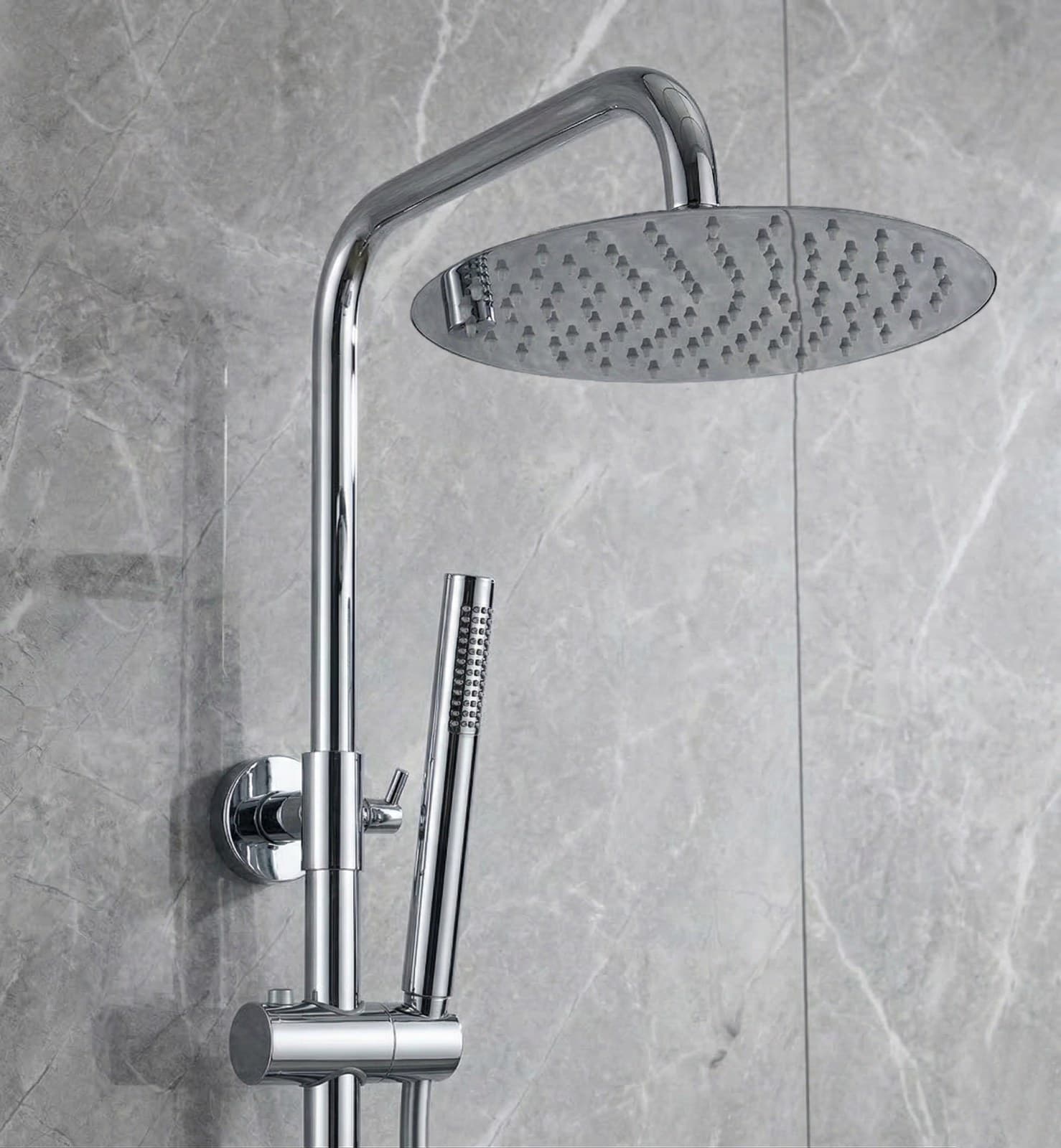 Sistem de duș termostatic - Astrid - Crom Diamond - montat