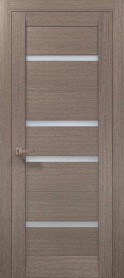 Ușă de interior ML-57 cu 4 inserții de sticlă și design modern - montat