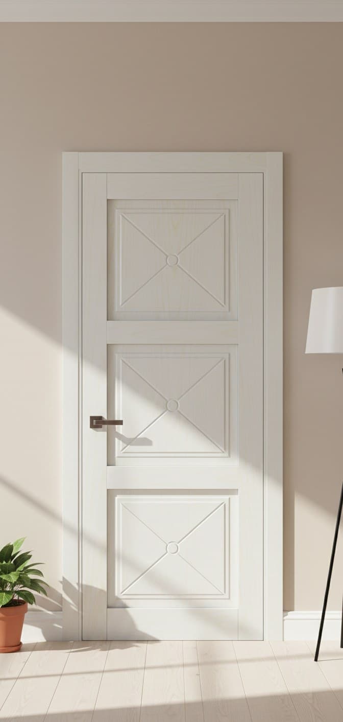 Ușă de interior ML-602 clasică cu 3 panouri decorative