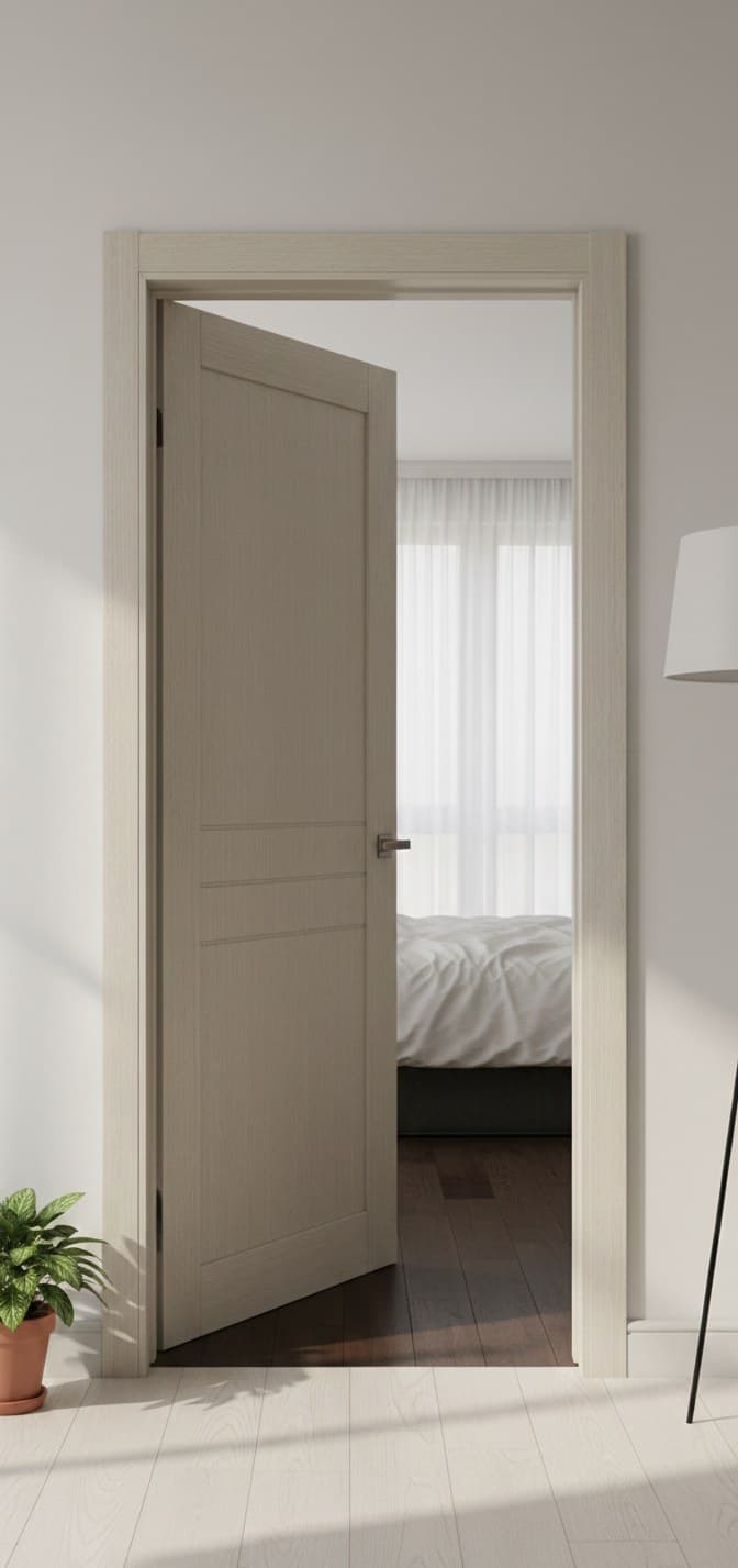 Ușă de interior ML-707 Stil modern cu detalii fine - montat
