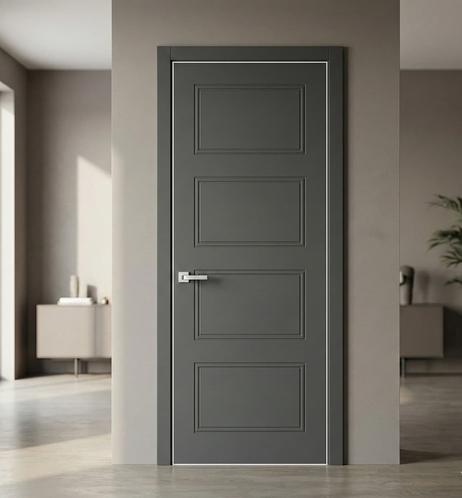 Ușă de interior ST-28 - 4 panouri clasice proporționate