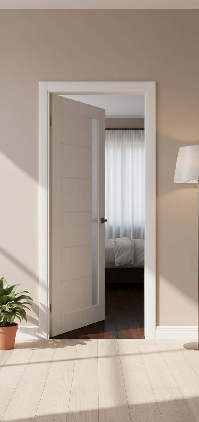 Ușă interior ML-643 cu geam lateral - montat
