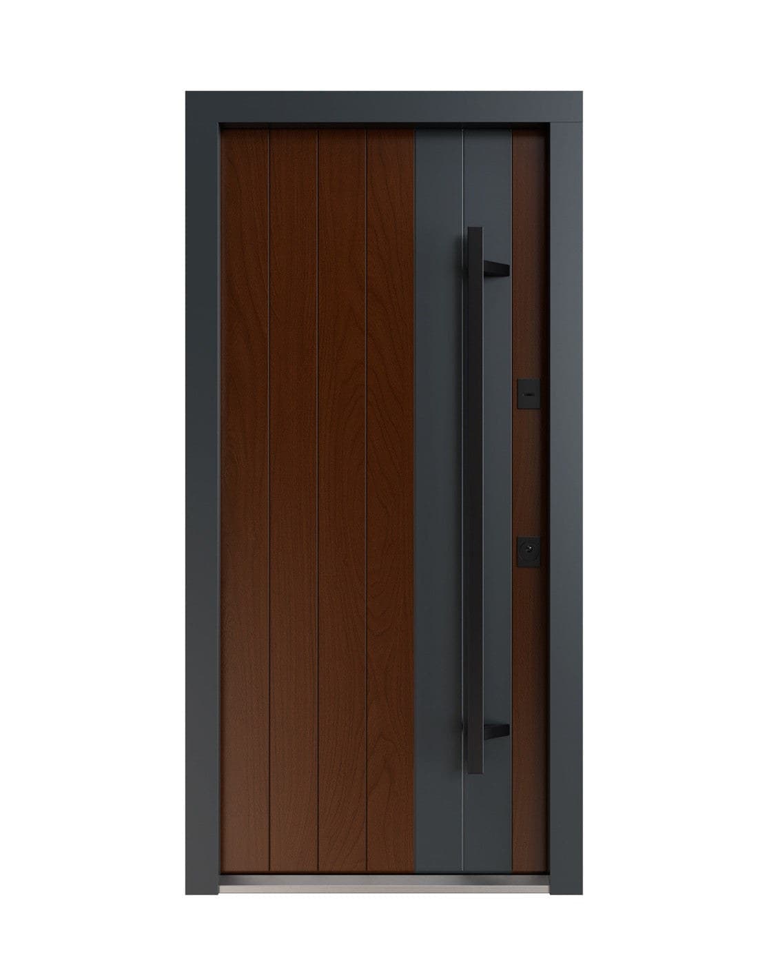 Ușă Intrare Alaska thermo artwood (alb interior)