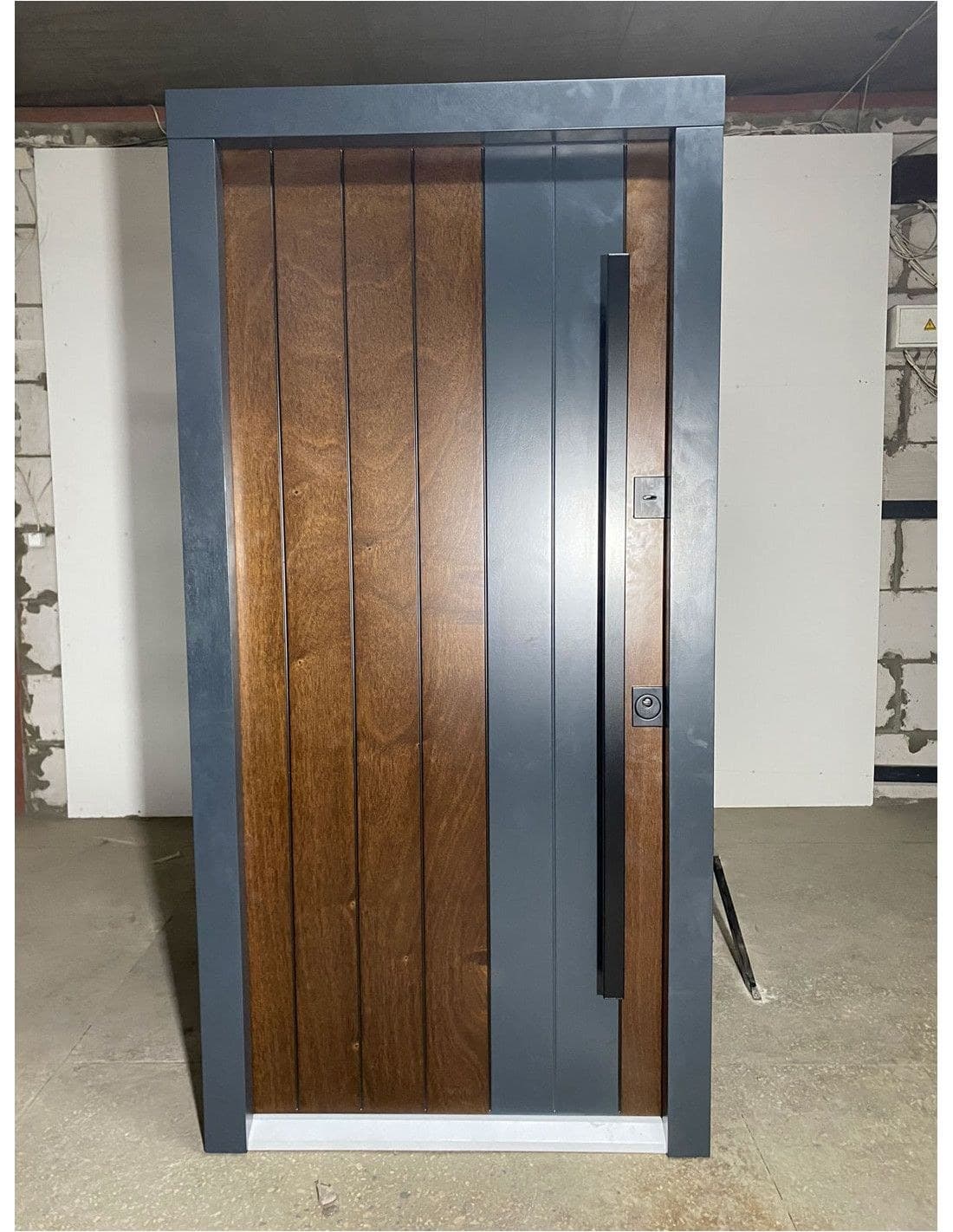 Ușă Intrare Alaska thermo artwood (alb interior)