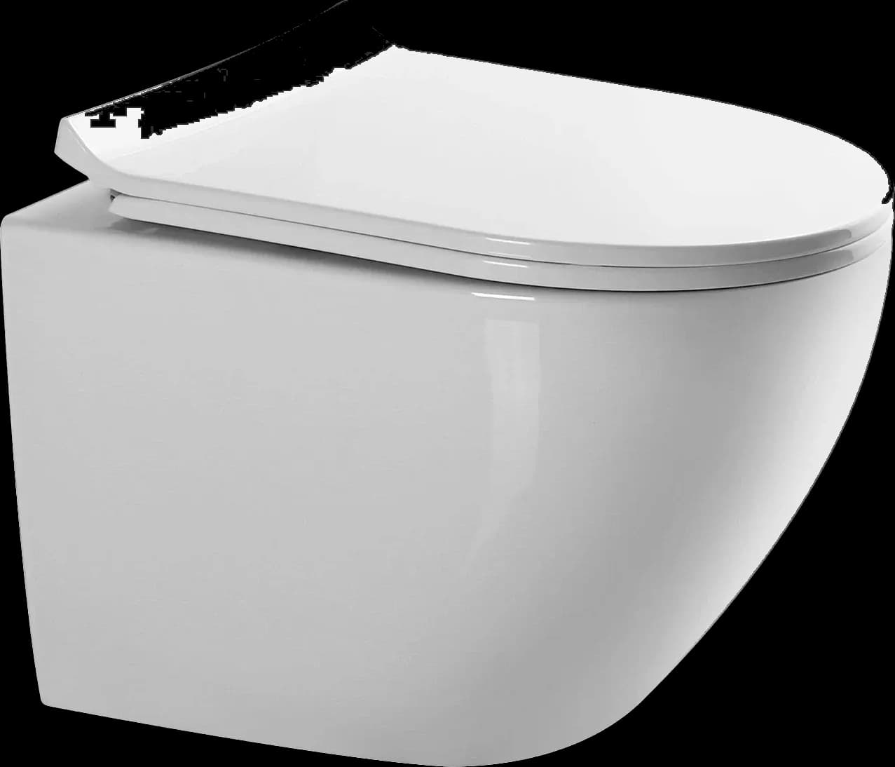 Vas WC Suspendat Rimless - White Glossy